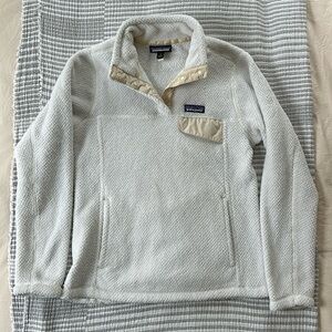 Women's Lightweight Synchilla® Snap-T® White Fleece Pullover Small